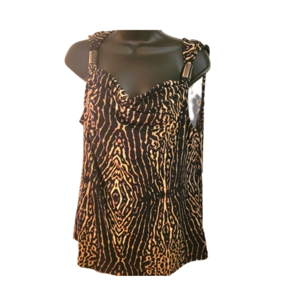 Kenneth Cole NWT Leopard Silky top